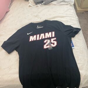 Miami heat Kendrick nunn t-shirt jersey size large number 25